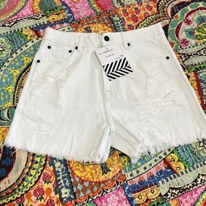 NWT Free People | Sandrine Rose Distressed Shorts